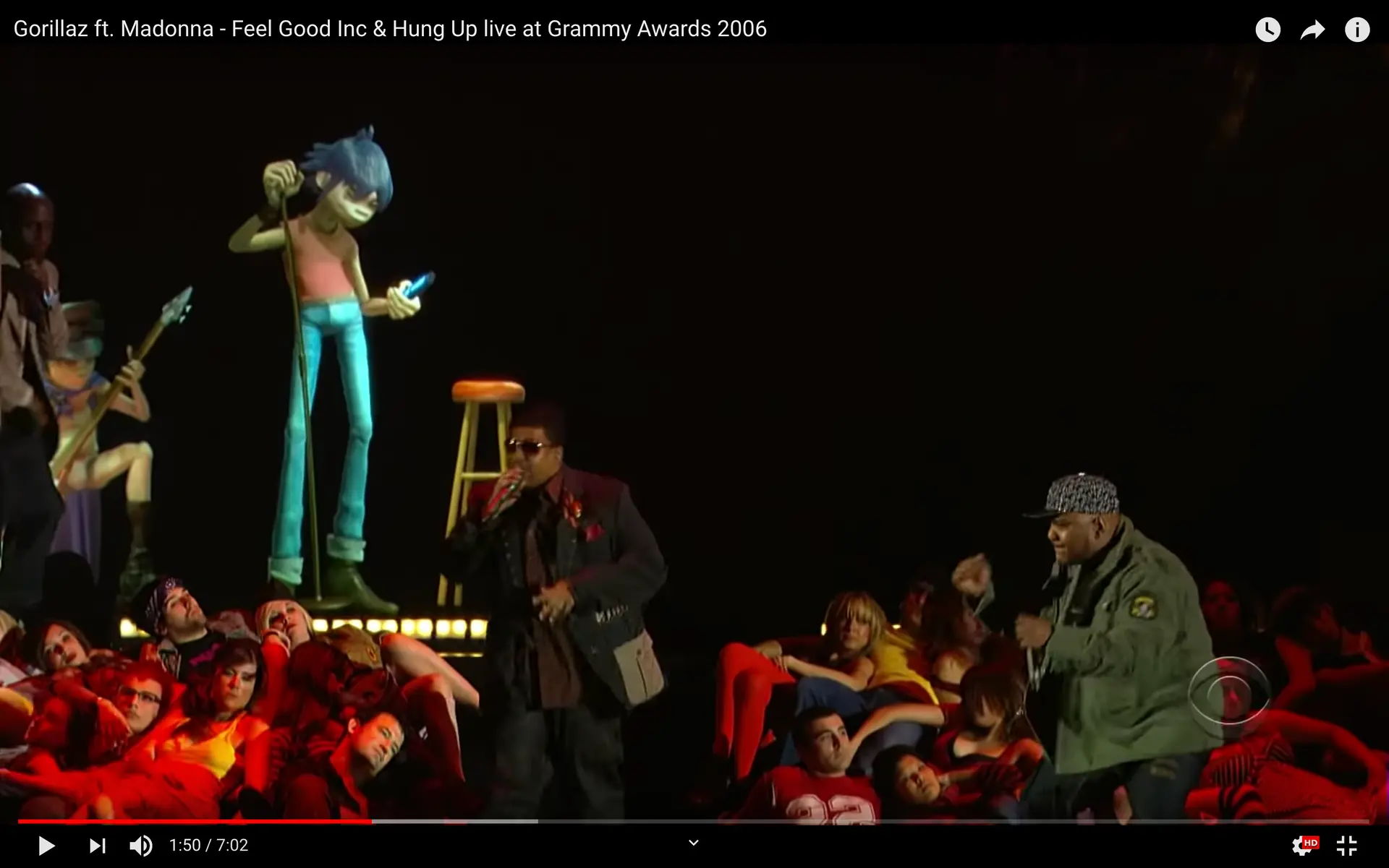 Grammy Awards 2006 - On Stage with Madonna & Gorillaz
