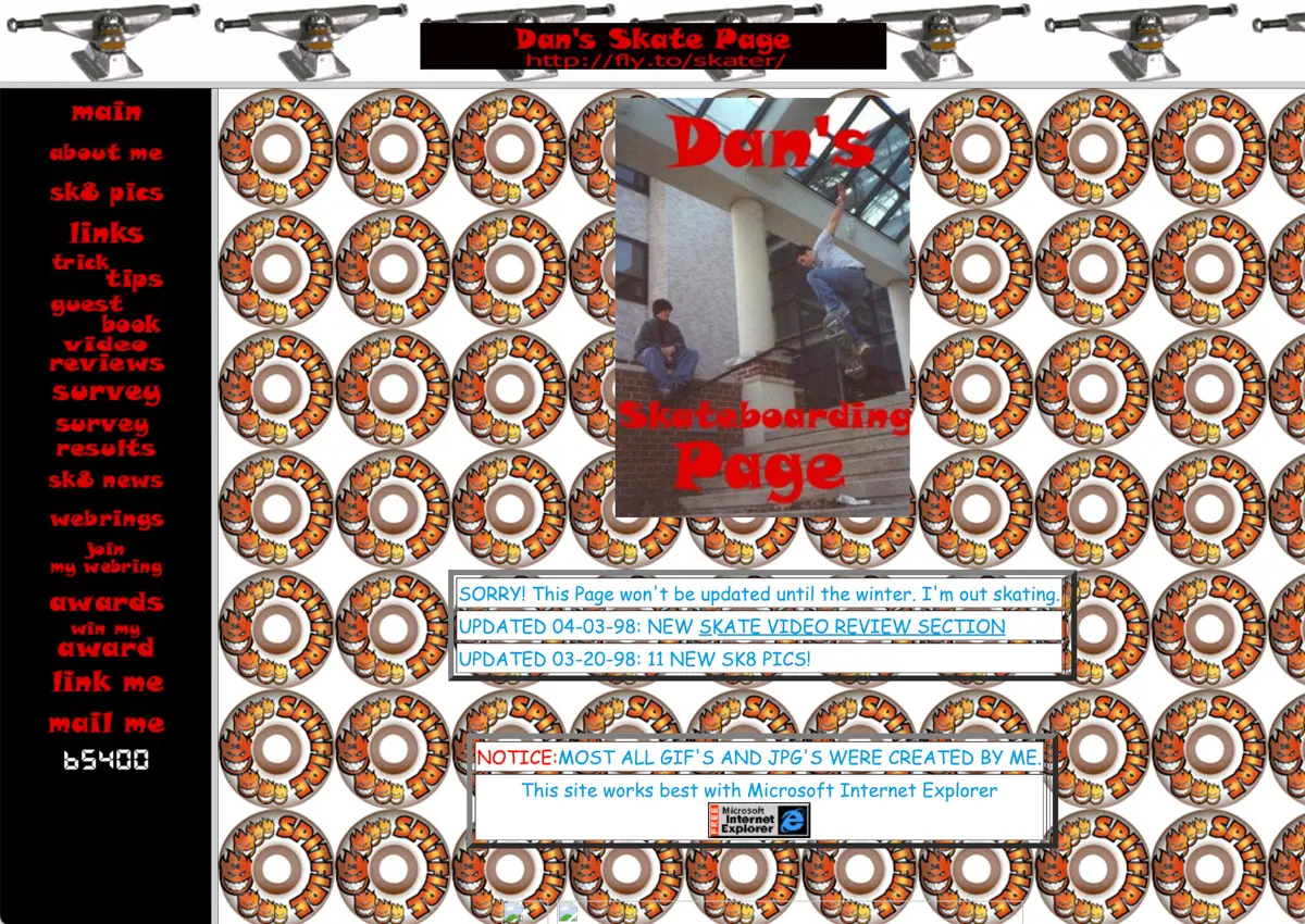 Dan's Skateboarding Page